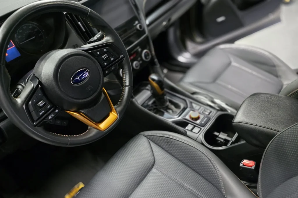 Subaru interior detailing